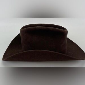 Men's Stetson Stampede WF2053 Chocolate Brown Beaver Size 7 1/8 Western Hat